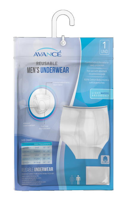 Avancé Men's Reusable Incontinence Underwear