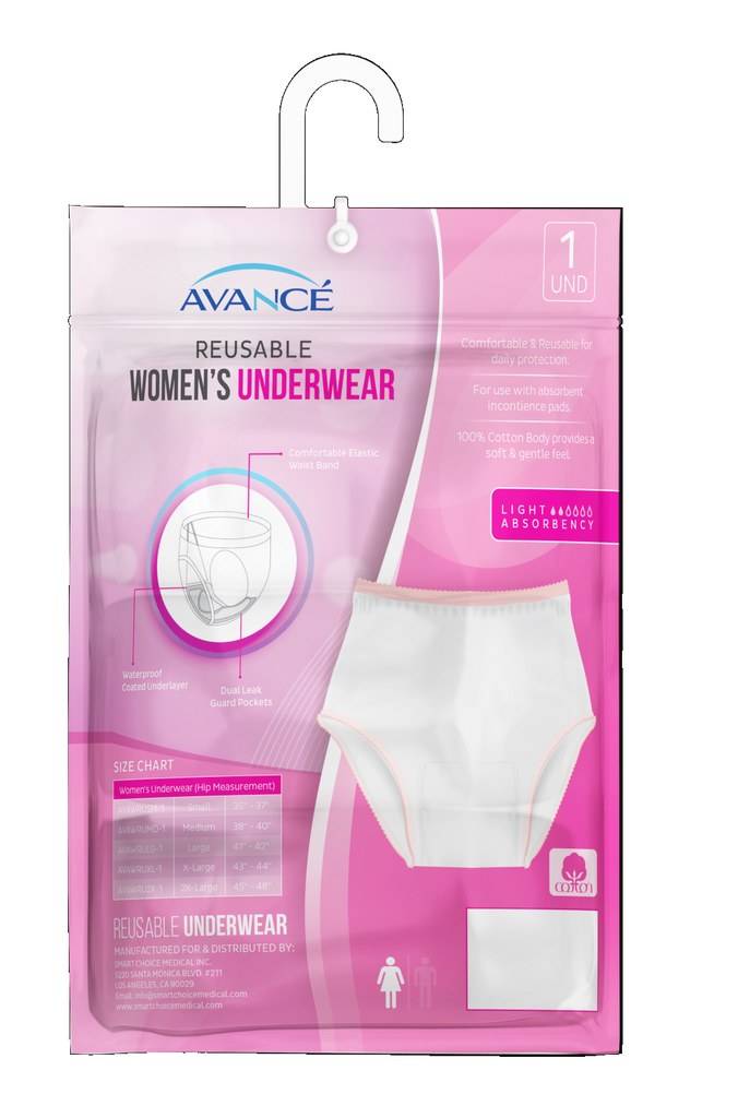 Avancé Women's Reusable Incontinence Underwear — Smart Choice Medical