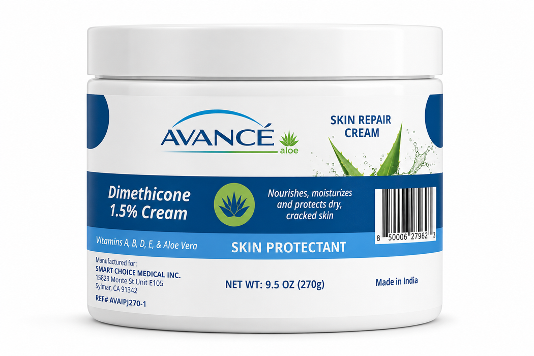 Avancé Aloe Incontinence Care Protect Skin Cream Formula, 270 Grams, 9.5 Oz Jar, Each