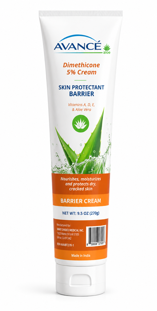 Avancé Aloe Incontinence Care Barrier Skin Cream Formula, 270 Grams, 9.5 Oz Tube, Each