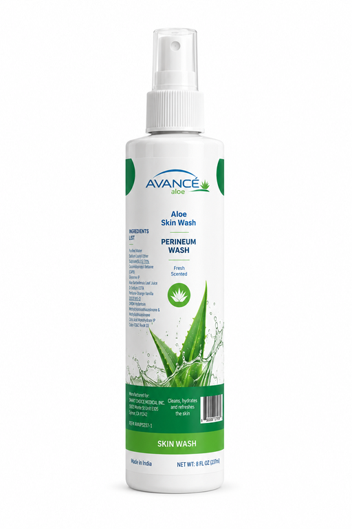 Avancé Aloe Incontinence Care Perineal Skin Wash Formula, 237 mL, 8 Fl Oz Spray, Each