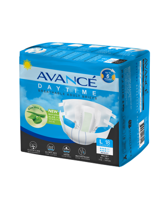 Avancé Aloe Daytime Breathable Adult Briefs Large