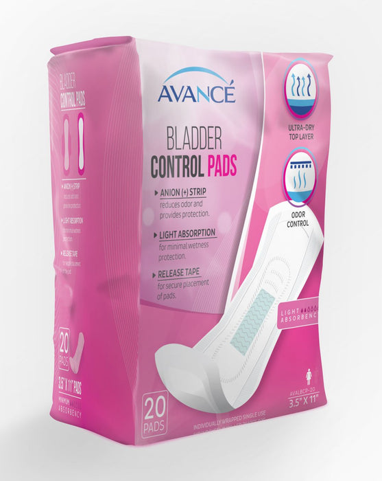 Avancé Light Absorbency 3.5 x 11 Bladder Control Pads — Smart Choice  Medical