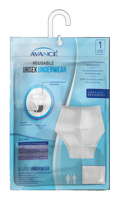 Avancé Unisex Reusable Incontinence Underwear
