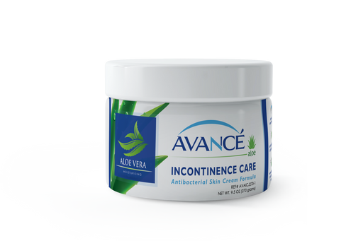 Avancé Aloe Incontinence Care Antibacterial Skin Cream Formula, 270 Grams, 9.5 Oz Jar, Each