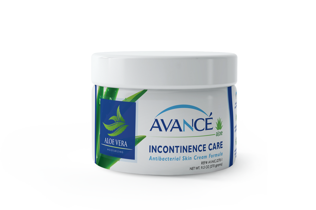 Avancé Aloe Incontinence Care Antibacterial Skin Cream Formula, 270 Grams, 9.5 Oz Jar, Each