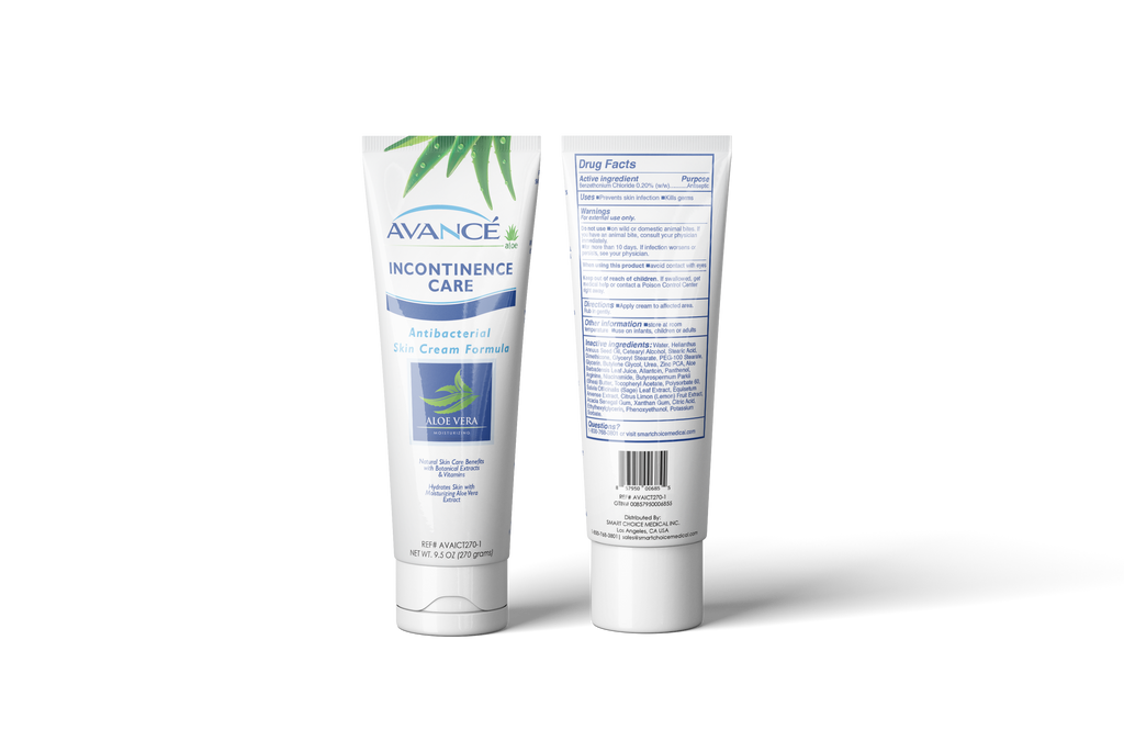 Avancé Aloe Incontinence Care Antibacterial Skin Cream Formula, 270 Gr ...