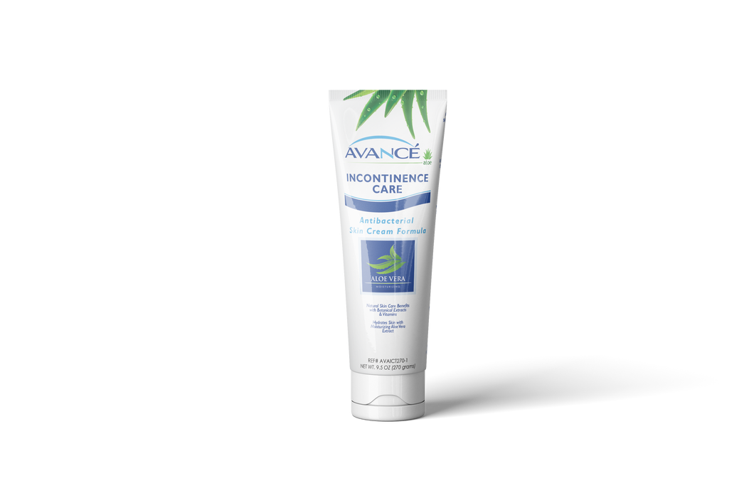 Avancé Aloe Incontinence Care Antibacterial Skin Cream Formula, 270 Grams, 9.5 Oz Tube, Each